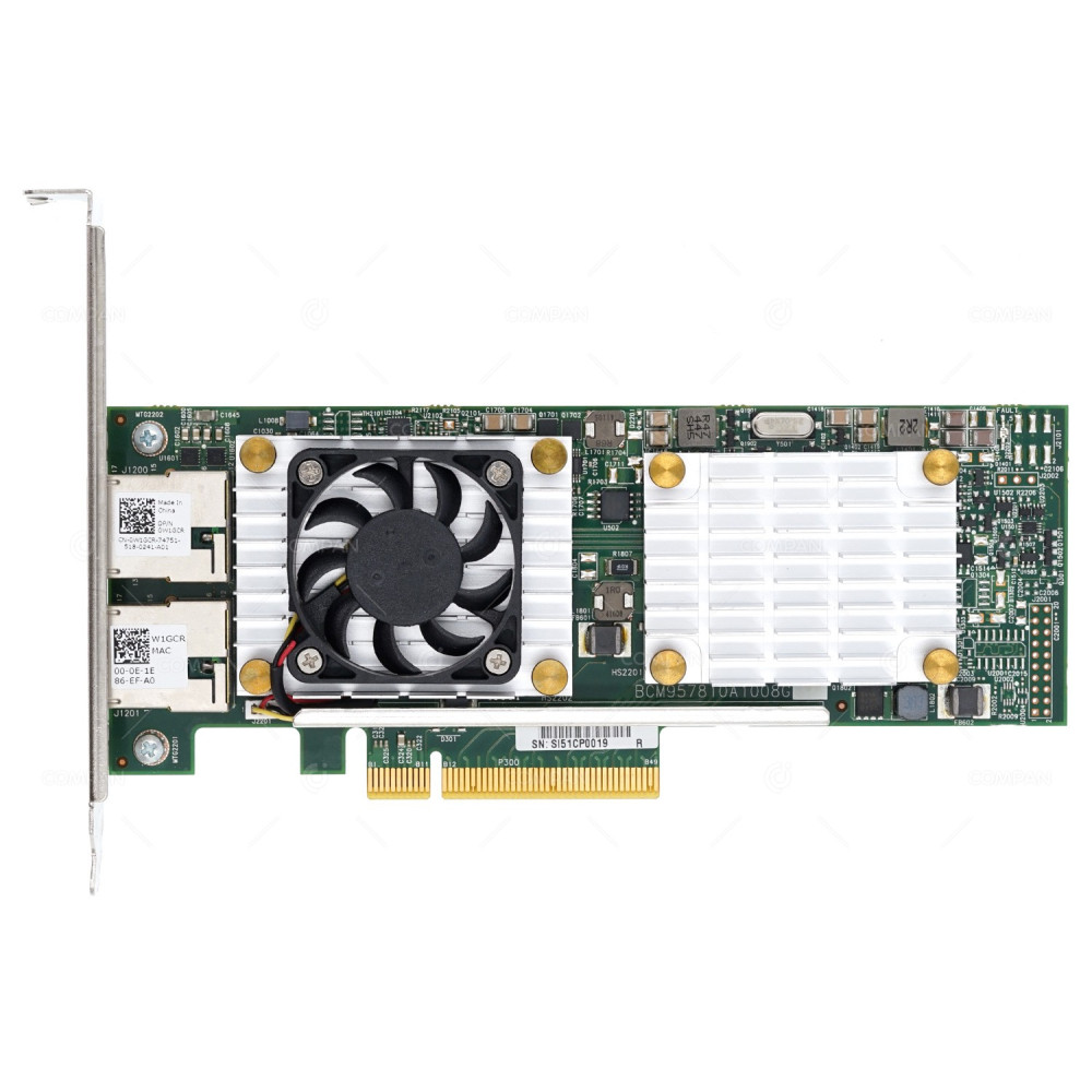 W1GCR DELL BROADCOM 57810S DUAL PORT 10GB RJ45 ADAPTER